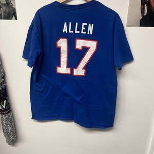Josh Allen Buffalo Bills Fanatics Royal Blue Player Icon Name & Number T-Shirt